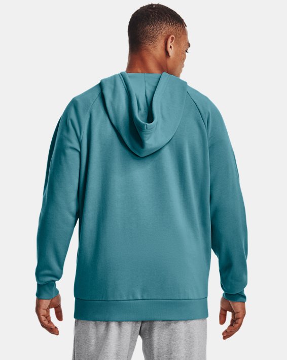 Men's UA Rival Fleece ½ Zip Hoodie, Blue, pdpMainDesktop image number 1